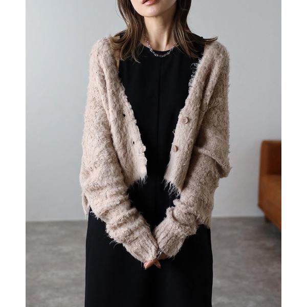 「Bonjour Sagan」 ニットカーディガン FREE ベージュ レディース