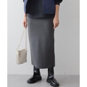 「AMERICAN HOLIC」 ニットスカート L 杢グレー レディース