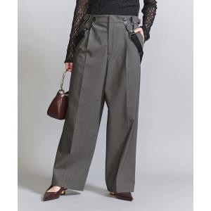 スラックス パンツ サスペンダー ストレートパンツ -2WAY- レディース
