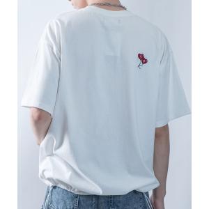 tシャツ 「Starting Over/スターティングオーバー」ONE POINT LOGO EMBROIDERY DRAW CODE T-SHIRT