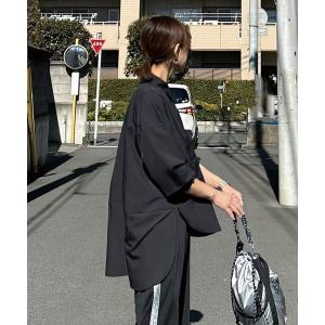 ブラウス シャツ 「CORNERS by KR」バックロングルーズシャツ レディース