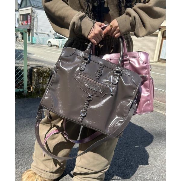 ハンドバッグ AINA - 2WAYスタッズハンドバッグ　GOSSIP CLUB　made in I...