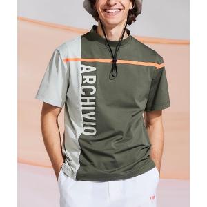 tシャツ 「MENS」配色切替UV速乾プルオーバー メンズ