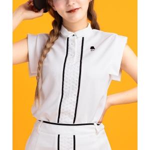 タンクトップ ノースリーブ 「LADIES」レースラインノースリプルオーバー レディース