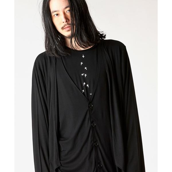 カーディガン 「NO ID.」Layered Drape Cardigan / レイヤード ドレープ...