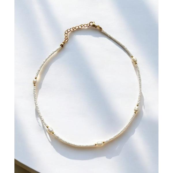 ネックレス 「rae」パールビーズネックレス レディース メンズ