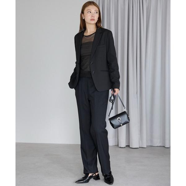 スラックス パンツ 多サイズ対応 選べるカラー ベーシックストレートパンツ　セットアップ可 レディー...