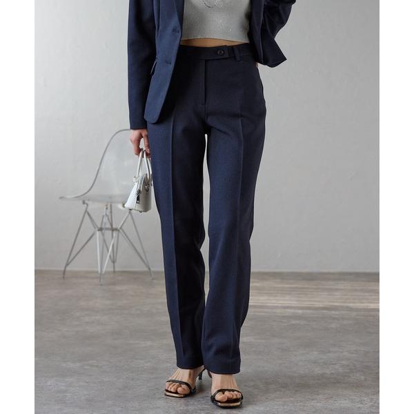 スラックス パンツ 多サイズ対応 裾上げ不要 ストレートパンツ セットアップ可 レディース