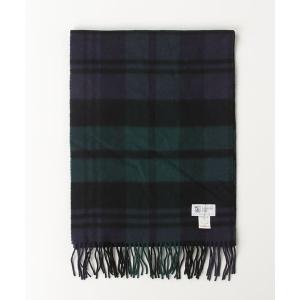 「Johnstons of Elgin」 マフラー ONE SIZE ダークグリーン メンズ