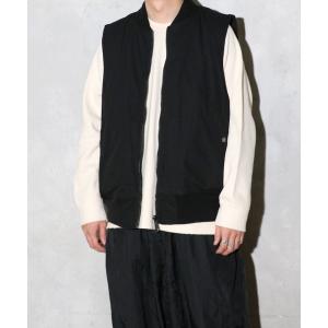 ベスト ジレ MADE IN STANDARD / メイドインスタンダード 2WAY BLACK MA1 VEST リバーシブルMA-1ベスト