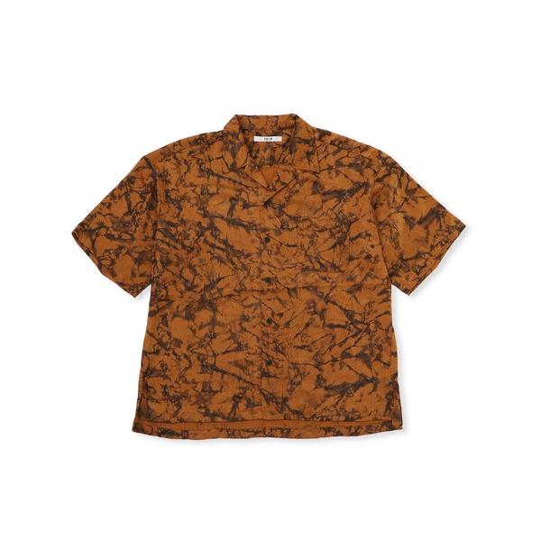 シャツ j.n.r.d/ワッシャー加工ペイントハーフスリーブシャツ メンズ