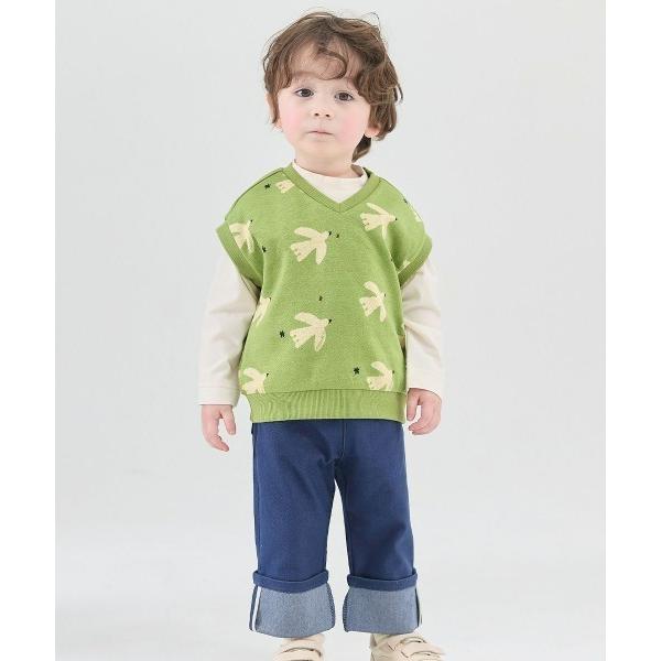 パンツ フォーキーロールアップセミワイドパンツ キッズ 子供服 男の子