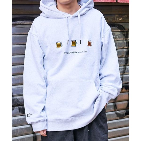 パーカー 「YOIDORE/よいどれ」おつかれなまビール長袖パーカー「Z」 レディース メンズ