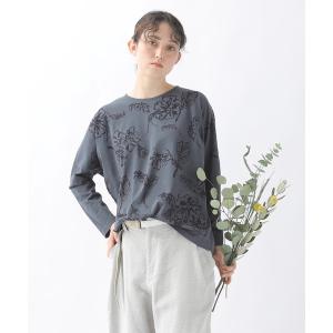 tシャツ (B)ドローイングフラワーT / カットソー / (O) レディース