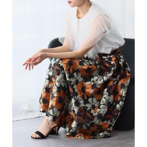 ELFRANK スカート 「VERY 1月号掲載」ブロックチェック起毛ロング