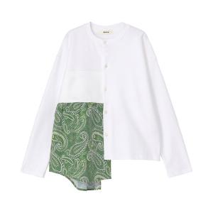 ズッカ　★一回、着用★ LIBERTY PRINTドッキング / Tシャツ ZUCCa（ズッカ）の「LIBERTY PRINTドッキング/Tシャツ（Tシャツ