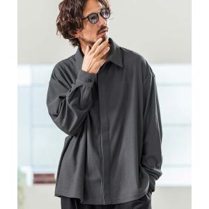 シャツ ms5977- Deformed Waffle Jacquard Fly Front Design Shirts 比翼シャツ メンズ