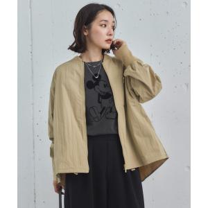 ブルゾン アウター 「名品/完売アイテム」バックギャザーミドルMA-1 レディース