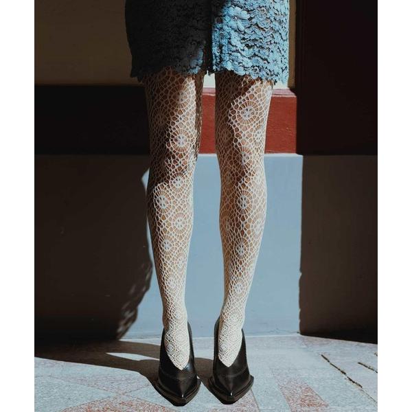 タイツ Lykke Net Tights Ivory レディース