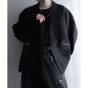 ジャケット テーラードジャケット ルーズシルエットワイドアームジャガードテーラードジャケット メンズ レディース