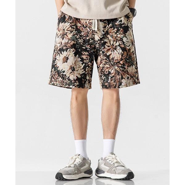 パンツ R. : Flower Jacquard Loose Shorts メンズ レディース