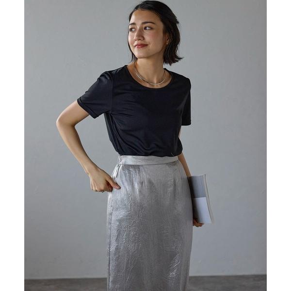 tシャツ 多サイズ展開 ラウンドネック半袖カットソー レディース