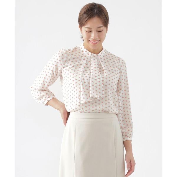 ブラウス シャツ 「ウォッシャブル」「セットアップ対応」スピリットジオメプリントブラウス レディース