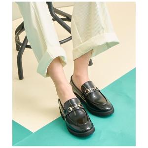 ローファー ビット付き エナメル ローファー レディース