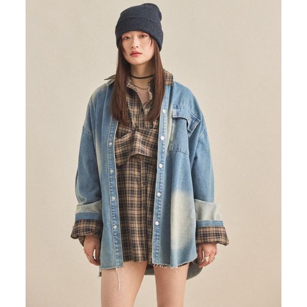 ブラウス シャツ 「ZOZO限定」VINTAGE DENIM SHIRT JACKET/ヴィンテージ...