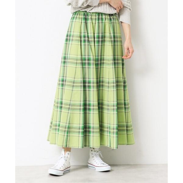 スカート 「ウエストゴム・洗える」映えチェック柄スカート（XS〜L）