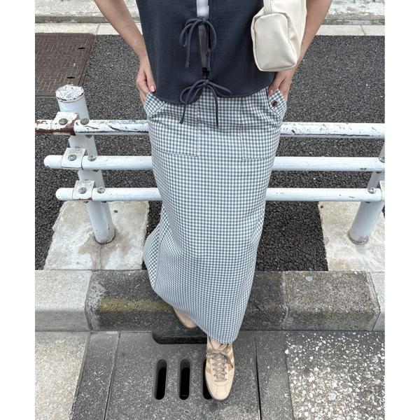 スカート 「XSサイズあり」カラーチェックタイトスカート