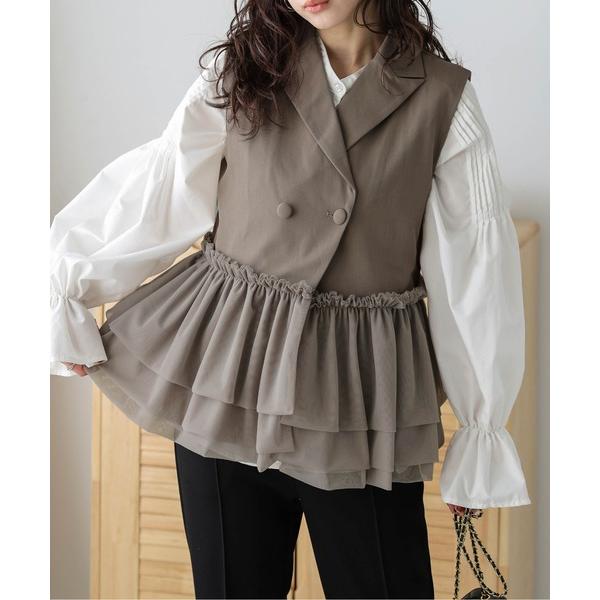 ベスト ジレ チュールドッキング テーラージレ レディース