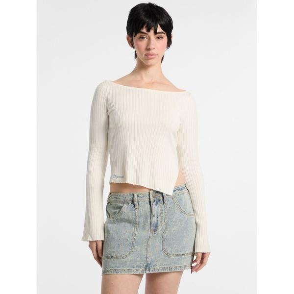 ニット セーター GUESS Originals Off Shoulder Ls Sweater ニ...