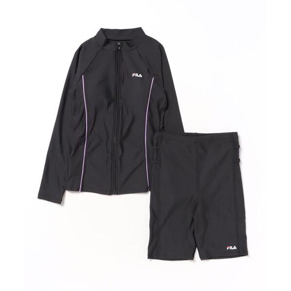 水着 長袖フルZIP ラッシュセット レディース