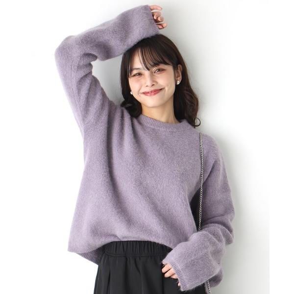 ニット セーター 気分も上がる！お洒落に顔映えカラーふわニット レディース