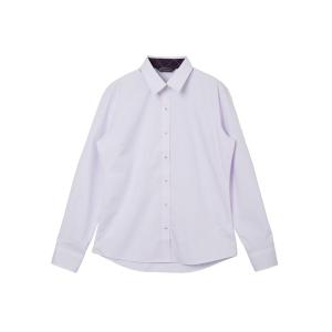 フォーマル ブラウス シャツ 透け防止 形態安定ノーアイロン レギュラー 長袖ビジネスワイシャツ レディース