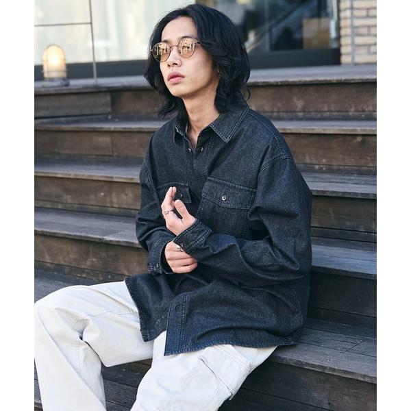 シャツ WEGO/デニムロングスリーブシャツ メンズ レディース