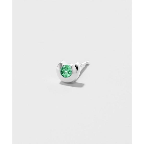 ピアス 「5月誕生石」シルバー ピアス/片耳用 メンズ レディース