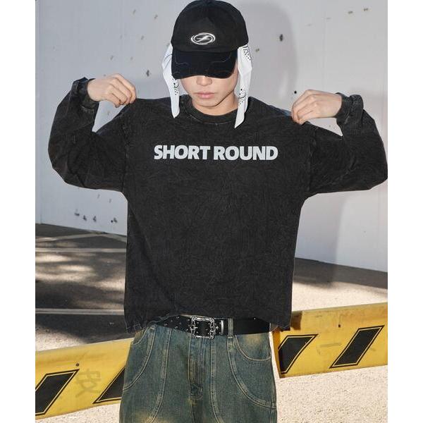 tシャツ SHORT ROUND/ケミカルウォッシュグラフィックT メンズ レディース