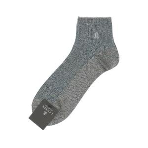 靴下 LANVIN COLLECTION メンズ 抗菌防臭 ミドルゲージ ショートソックス 02452314 メンズ