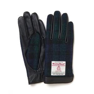 「GLOBAL FORME CONCRETE」 手袋 S ブルー レディース