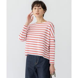 tシャツ 「洗える」Armor-lux クロップドボーダー カットソー