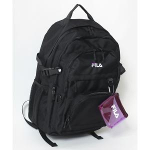 デイバック リュック FILA（フィラ）クリアポーチ付バックパック/リュックサック メンズ レディース ユニセックス/スクールバッグ レディース メン