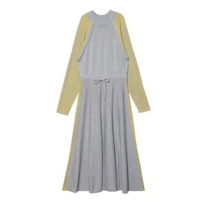 「PAMEO POSE」 ニットワンピース FREE グレー レディース