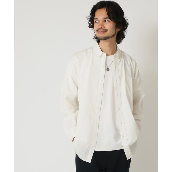 シャツ 通気性、吸水性の良い インド綿100％綿スラブシャツ 長袖ボタンダウンシャツ Retriev...