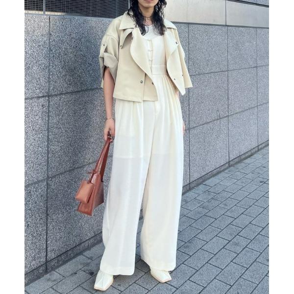 サロペット オーバーオール LAME TWEED BUSTIER ROMPERS レディース