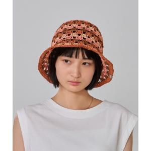 帽子 ハット OVERRIDE  PAPER CROCHET TILE TULIP / オーバーライド レディース