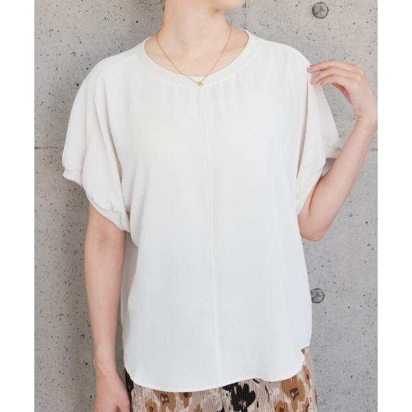 tシャツ 半袖 イージーケアドルマンTブラウス レディース
