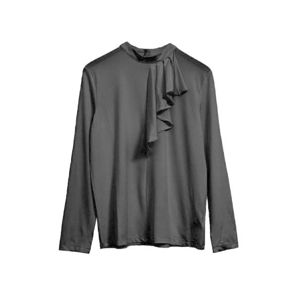 tシャツ フロントフリルカットソー レディース