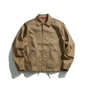 コート ジャケット 別注「Healthknit Product」T/C twill coach jackets/ロゴ刺繍 ツイル コーチジャケット メ